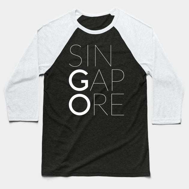 Go Singapore Baseball T-Shirt by VectorVectoria